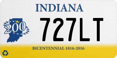 IN license plate 727LT