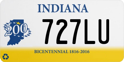 IN license plate 727LU