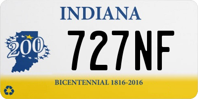 IN license plate 727NF