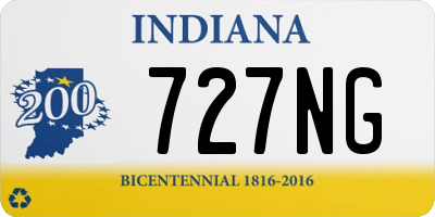 IN license plate 727NG