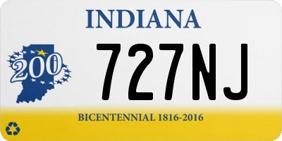 IN license plate 727NJ