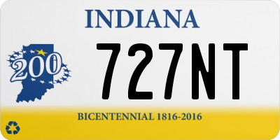 IN license plate 727NT