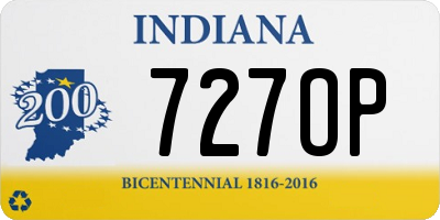 IN license plate 727OP