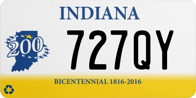 IN license plate 727QY