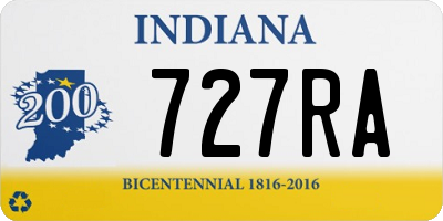 IN license plate 727RA