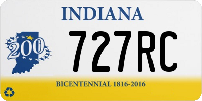 IN license plate 727RC