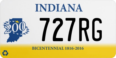 IN license plate 727RG