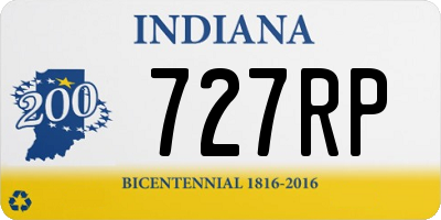 IN license plate 727RP