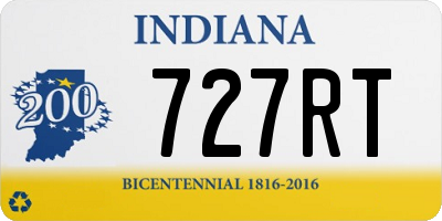 IN license plate 727RT