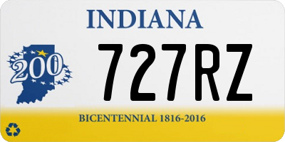 IN license plate 727RZ