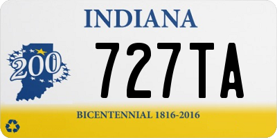 IN license plate 727TA