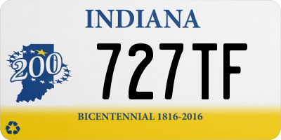 IN license plate 727TF