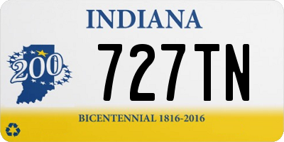 IN license plate 727TN