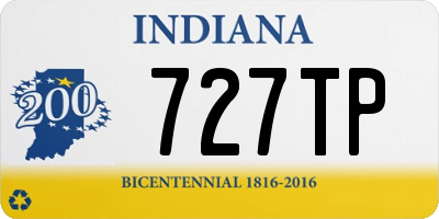 IN license plate 727TP