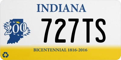 IN license plate 727TS