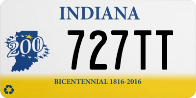 IN license plate 727TT