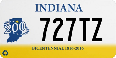 IN license plate 727TZ