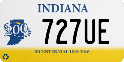 IN license plate 727UE