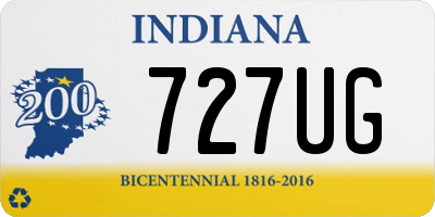 IN license plate 727UG