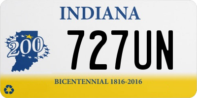 IN license plate 727UN