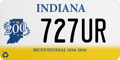 IN license plate 727UR