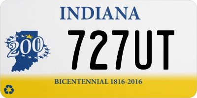 IN license plate 727UT