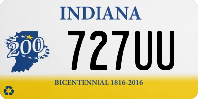 IN license plate 727UU