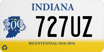 IN license plate 727UZ