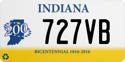 IN license plate 727VB