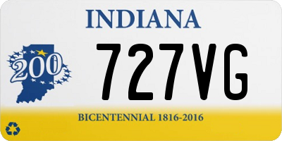 IN license plate 727VG
