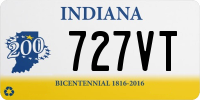 IN license plate 727VT