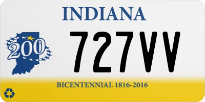 IN license plate 727VV