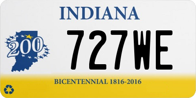 IN license plate 727WE