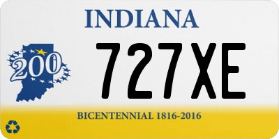 IN license plate 727XE