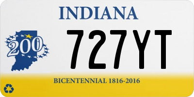 IN license plate 727YT