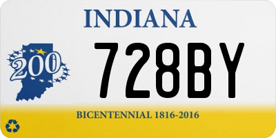 IN license plate 728BY