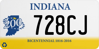 IN license plate 728CJ