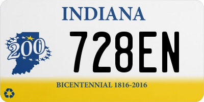 IN license plate 728EN