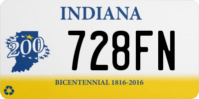 IN license plate 728FN