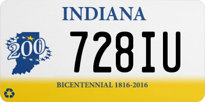 IN license plate 728IU