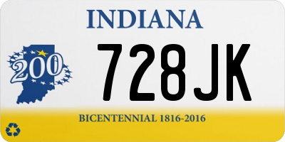 IN license plate 728JK