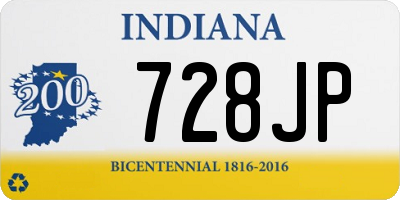 IN license plate 728JP