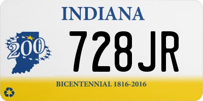 IN license plate 728JR