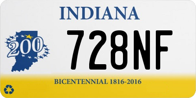 IN license plate 728NF