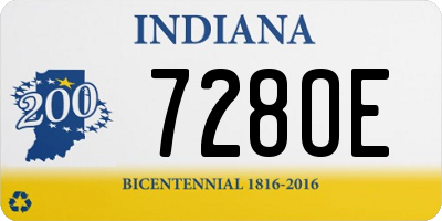 IN license plate 728OE