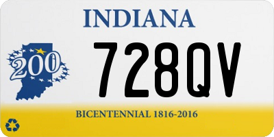 IN license plate 728QV