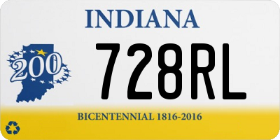 IN license plate 728RL