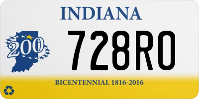 IN license plate 728RO