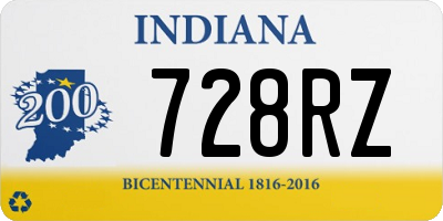 IN license plate 728RZ