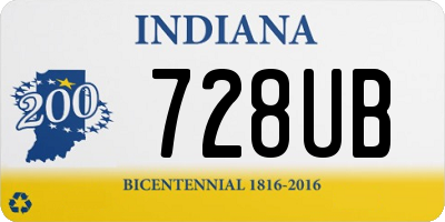 IN license plate 728UB